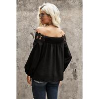 Azura Exchange Lace Off The Shoulder Top - M thumbnail