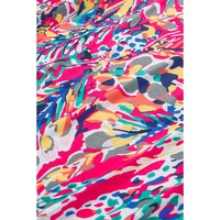 Rose Floral Print Tank Top with Ruffles - L thumbnail
