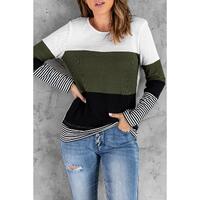 Azura Exchange Colorblock Stripes Top - 2XL thumbnail