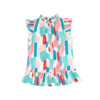 Azura Exchange Ruffled Mock Neck Top - S thumbnail