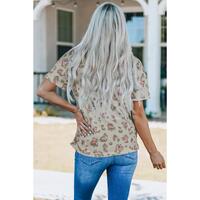 Azura Exchange Waffle Knit Short Sleeve Top - M thumbnail