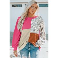 Azura Exchange Patchwork Ribbed Long Sleeve Top - S thumbnail