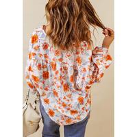 Azura Exchange Floral Print Dolman Blouse - M thumbnail