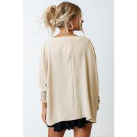 Azura Exchange Smocked Wrist Shift Top - M thumbnail