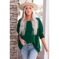 Azura Exchange Smocked Wrist Shift Top - XL thumbnail