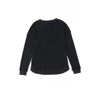 Azura Exchange Ribbed Trim Waffle Knit Top - M thumbnail