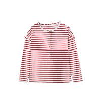 Azura Exchange Ruffled Striped Long Sleeve Top - M thumbnail