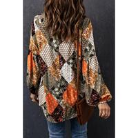 Azura Exchange Mixed Print Blouse - 2XL thumbnail