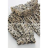 Azura Exchange Frilled Neck Cheetah Blouse - S thumbnail