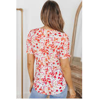 Azura Exchange Ruffle Bubble Sleeve Blouse - XL thumbnail