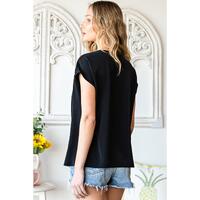 Azura Exchange Embroidered Short Sleeve Blouse - M thumbnail
