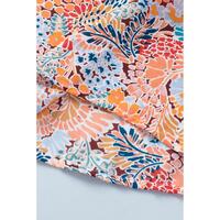 Azura Exchange Floral Puff Sleeve Blouse - L thumbnail