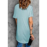 Azura Exchange Side Pockets Short Sleeve Tunic Top - M thumbnail