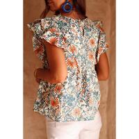 Azura Exchange Vintage Floral Sleeveless Tank Top - M thumbnail
