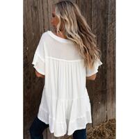Azura Exchange Knit V Neck Studded Blouse - XL thumbnail