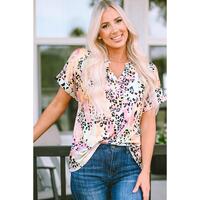 Azura Exchange Notch V Neck Blouse - S thumbnail