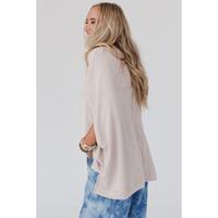 Azura Exchange Ribbed Knit Batwing Sleeve Tunic - L thumbnail