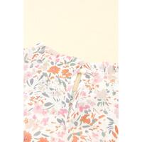 Azura Exchange Floral Print Wide Ruffle Sleeves Blouse - M thumbnail