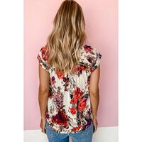 Azura Exchange Short Sleeve Round Neck Blouse - S thumbnail