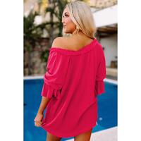 Azura Exchange Frilled Ruffled Sleeve Shift Top - M thumbnail