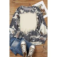 Azura Exchange Vintage Bleached Tie Dye Long Sleeve Top - XL thumbnail