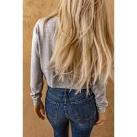Azura Exchange Knitted Patchwork Cropped Top - M thumbnail