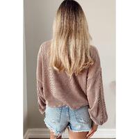 Azura Exchange Drop Shoulder Puff Sleeve Casual Blouse - M thumbnail