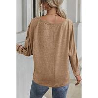 Azura Exchange Button Decor Dolman Sleeve Top - XL thumbnail