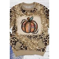 Azura Exchange Leopard Tie Dyed Graphic Long Sleeve Top - L thumbnail