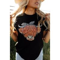 Azura Exchange Leopard Print O-Neck T-Shirt - 2XL thumbnail