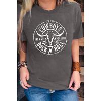 Azura Exchange Steer Head Pattern Print Short Sleeve Graphic Tee - S thumbnail