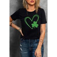 Azura Exchange Heart Print Short Sleeve Tee - L thumbnail