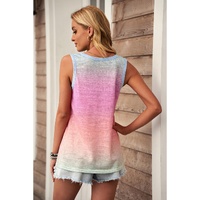 Multicolor Ombre Tank Top - L thumbnail
