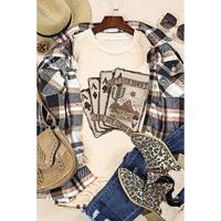 Azura Exchange Western Poker Cards Graphic Print T-Shirt - M thumbnail