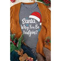 Azura Exchange Santa Hat Snowflake Tee - L thumbnail