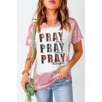 Azura Exchange Leopard Tie Dye Short Sleeve Graphic Tee - M thumbnail