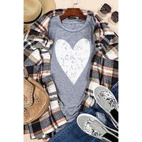 Azura Exchange Heart Graphic Print T-Shirt - XL thumbnail