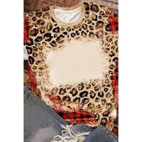 Azura Exchange Leopard Print Short Sleeve T-Shirt - XL thumbnail