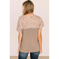 Azura Exchange Leopard Color Block T-Shirt - S thumbnail