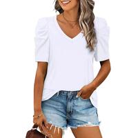 Azura Exchange V-Neck Puff Sleeve T-Shirt - XL thumbnail