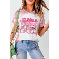 Azura Exchange Leopard Heart Bleached Graphic T Shirt - M thumbnail