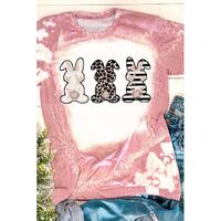 Azura Exchange Bleached Print Short Sleeve T Shirt - S thumbnail