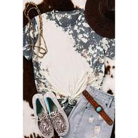 Azura Exchange Dyed Bleached T-Shirt - M thumbnail