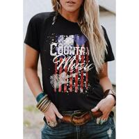 Azura Exchange American Flag Print Short Sleeve T-Shirt - S thumbnail