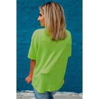 Azura Exchange Leopard Patchwork Waffle Knit T-Shirt - M thumbnail