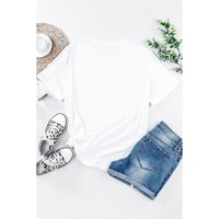 White AMERICA Star Graphic Round Neck Tee - XL thumbnail
