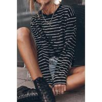 Azura Exchange Retro Striped Long Sleeve Top - S thumbnail