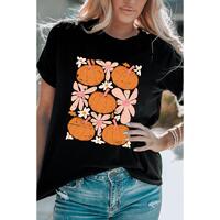 Azura Exchange Pumpkin Flower Square Graphic Tee - S thumbnail