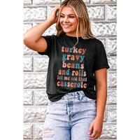 Black Food Lovers Slogan Graphic T Shirt - 2XL thumbnail