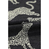 Black Lively Cheetah Print Long Sleeve Top - L thumbnail